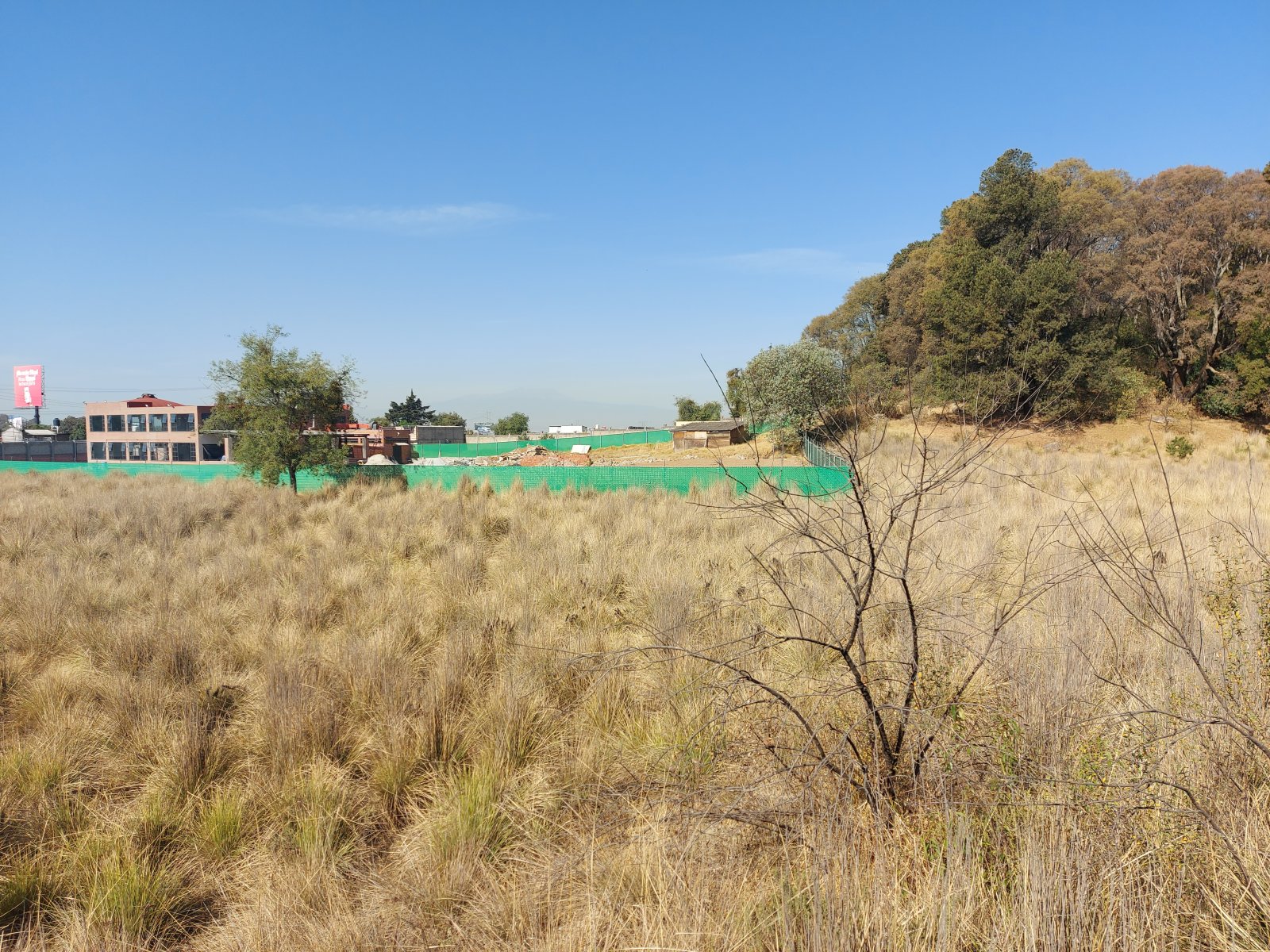 Vista aérea del terreno en Ameyalco